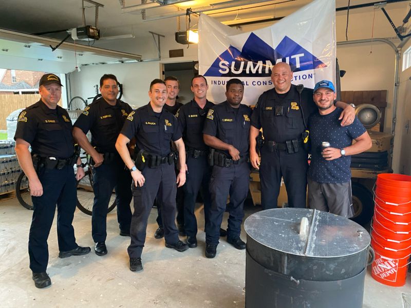 Summit Industrial meeting with Louisiana State police officers. 