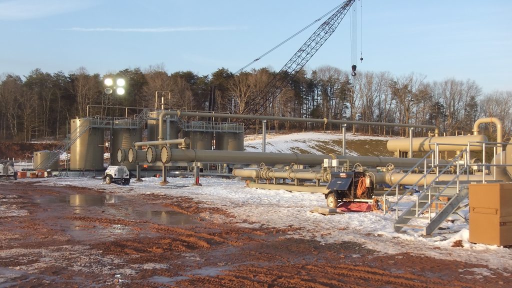 Photos of the Nichols Compressor Station construction