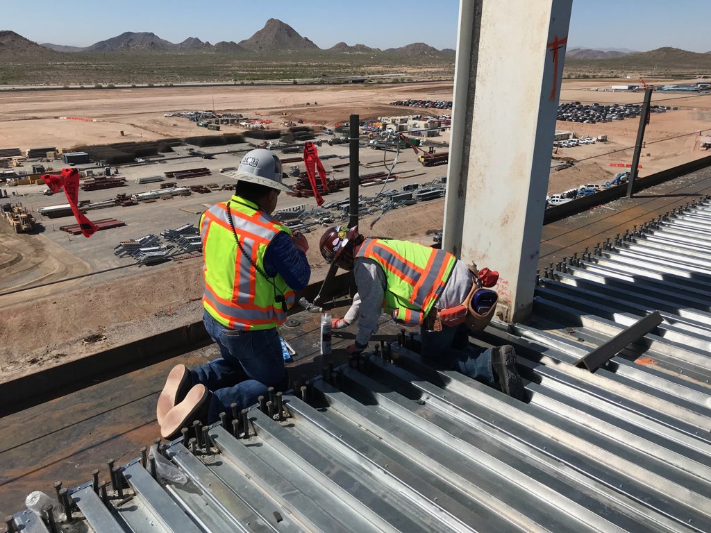 Photos from the construction of Phoenix Semiconductor Drain Systems